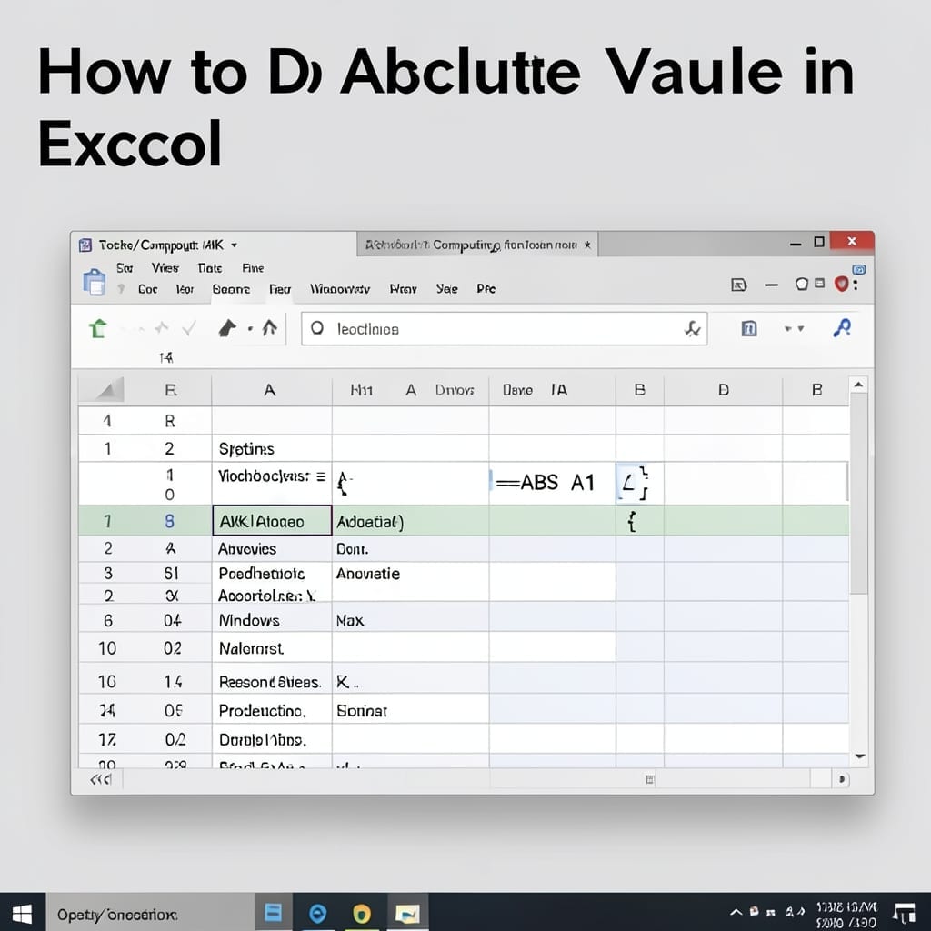 How To Do Absolute Value In Excel: Simple Formula for Perfect Results