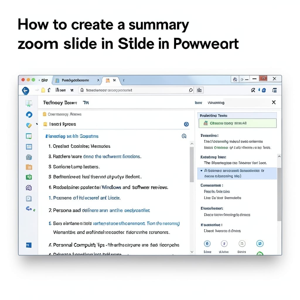 How to Create a Summary Zoom Slide in PowerPoint: Clean Layouts for Focused Presentations