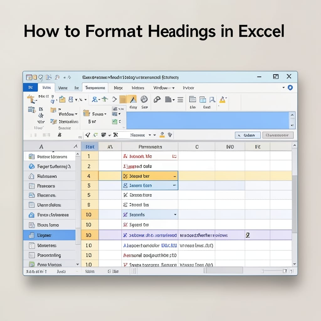 How To Format Headings In Excel: Keyboard Shortcut for Instant Styling