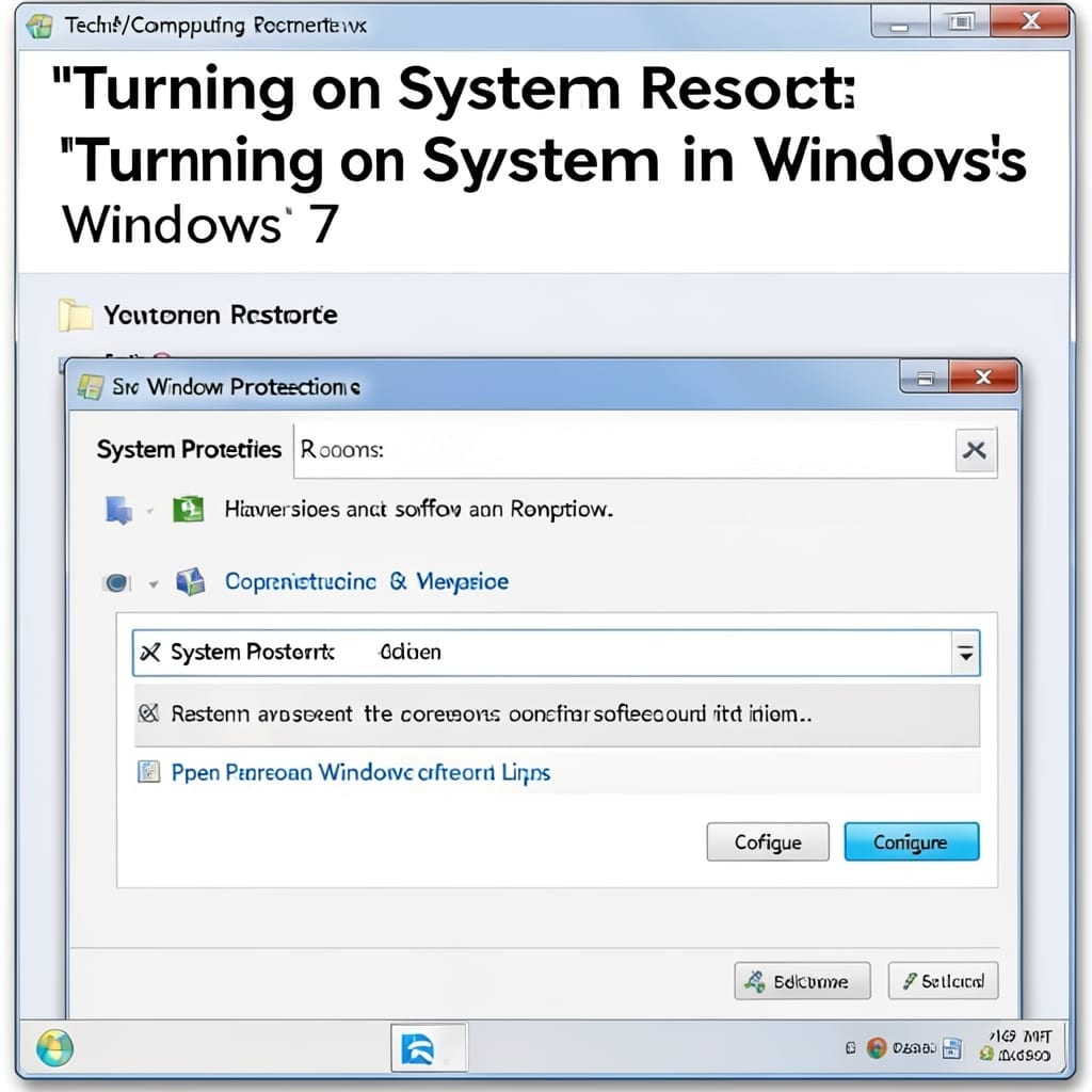 Turning On System Restore Windows 7: Step by Step Recovery Guide