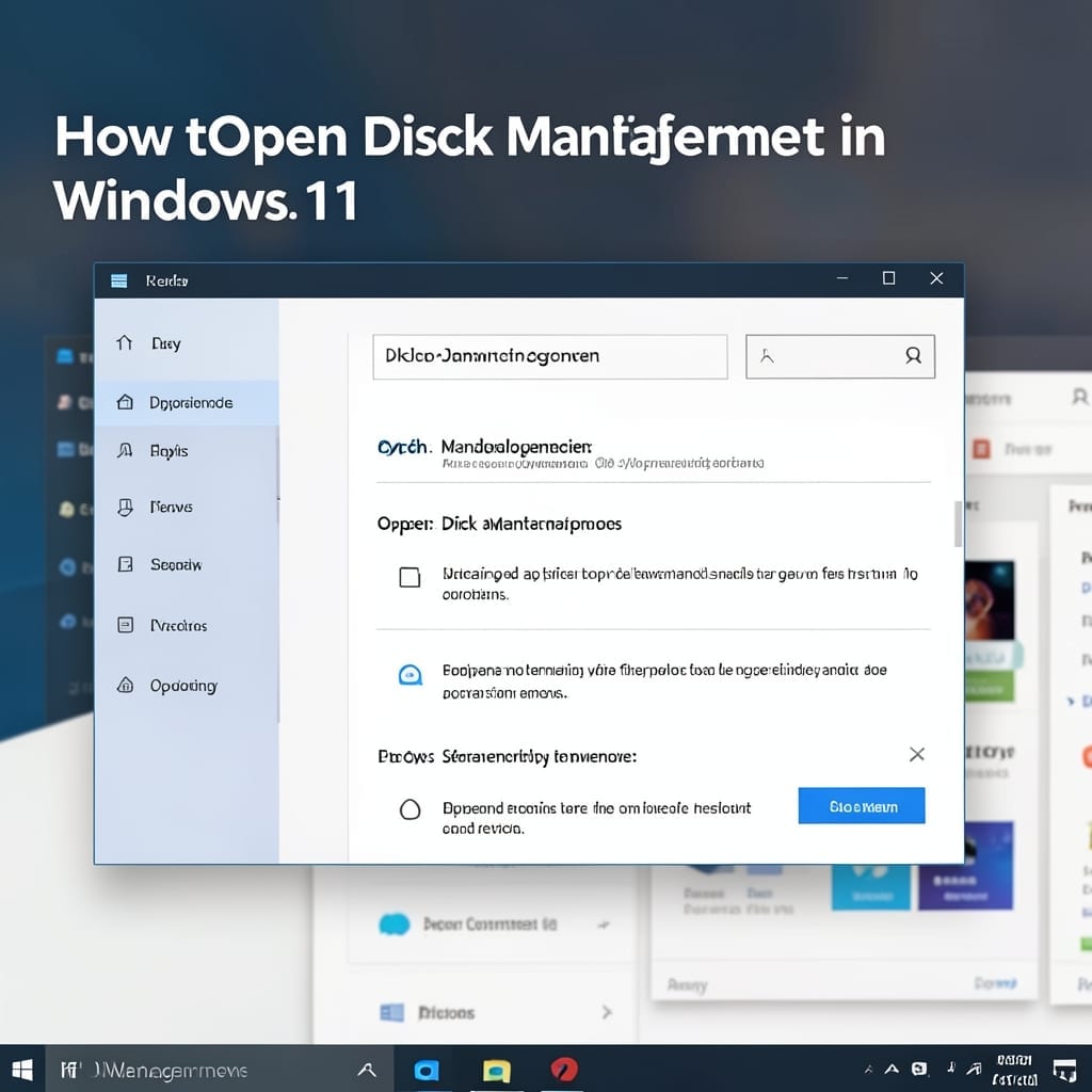 How To Open Disk Management Windows 11: Quick Access Guide