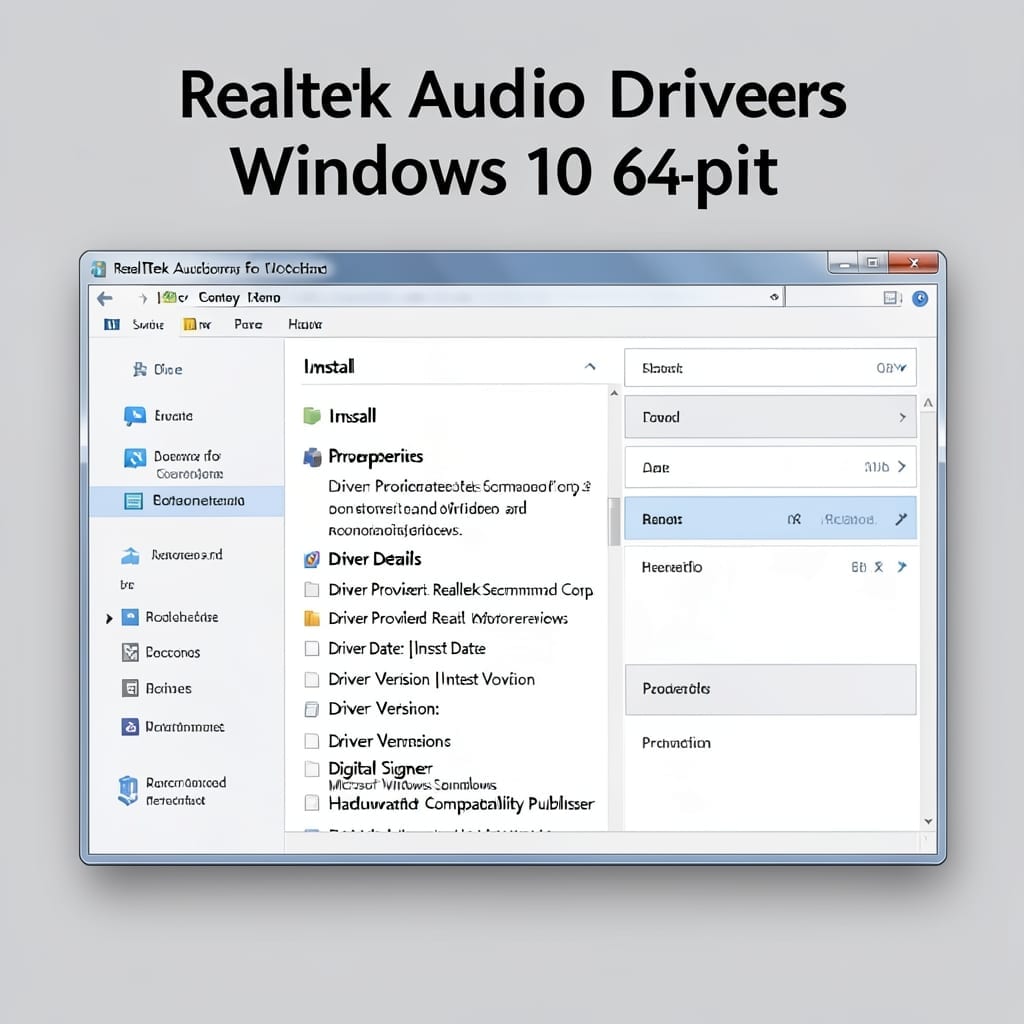 Realtek Audio Drivers Windows 10 64-Bit: Direct Download for Seamless Sound