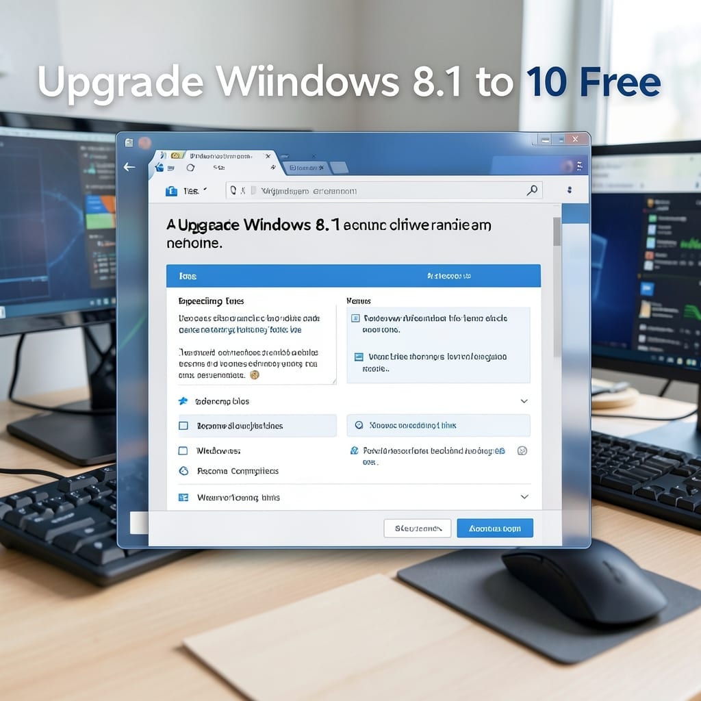 Upgrade Windows 8.1 to 10 Free: Step by Step Upgrade Guide