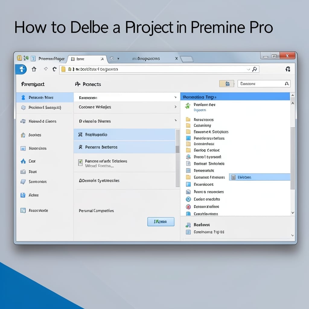 How to Delete a Project in Premiere Pro: Quick Step-by-Step Guide