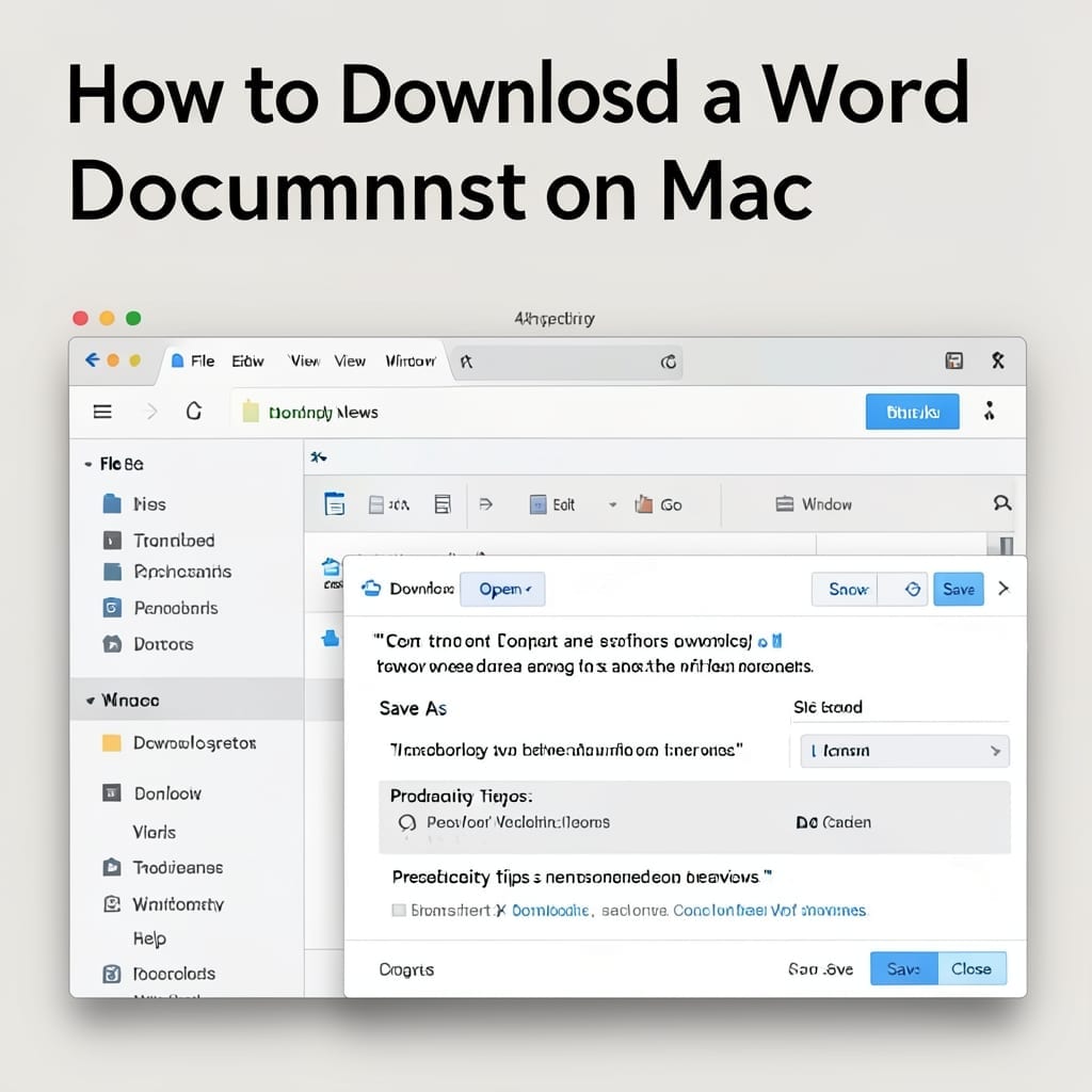How To Download Word Document On Mac: Effortless File Save Method