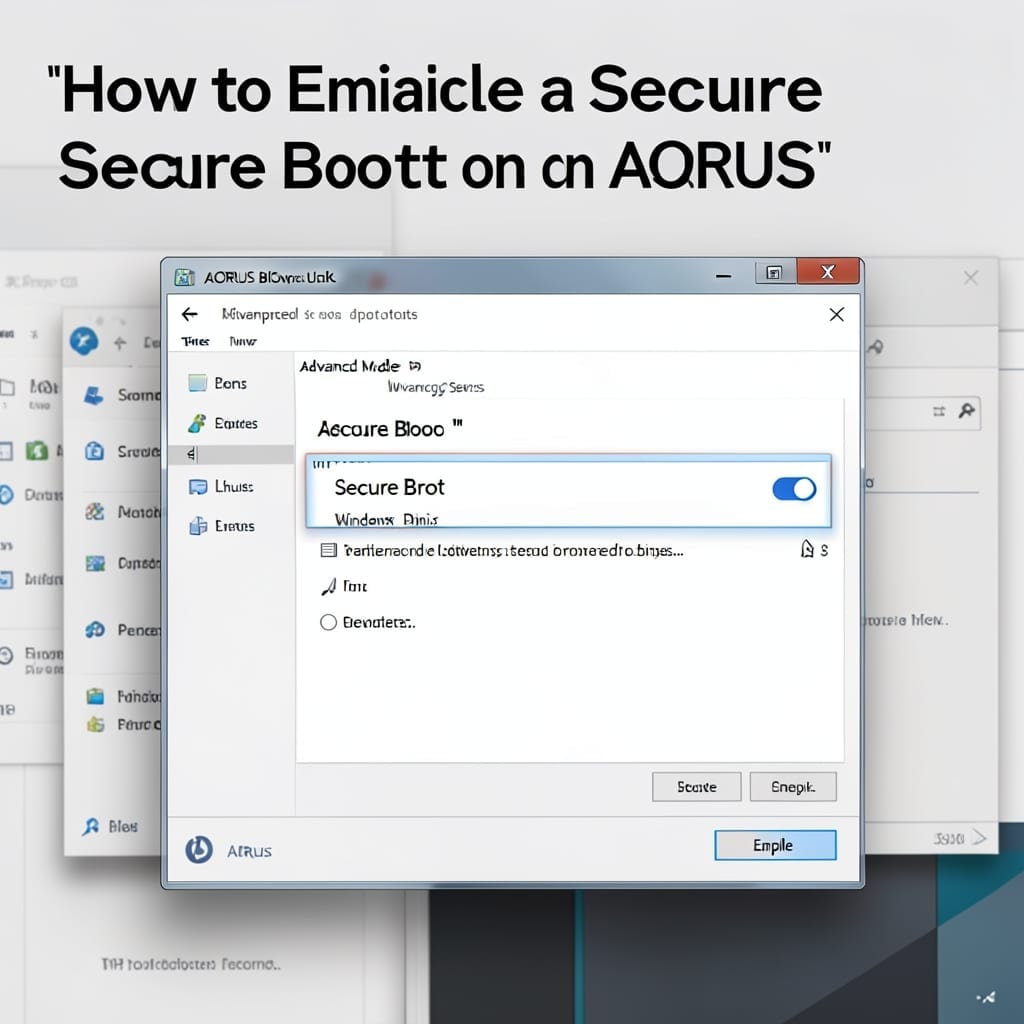 How To Enable Secure Boot Aorus: BIOS Configuration For Maximum Security