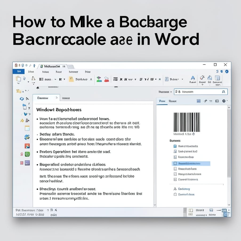 How to Make a Barcode in Word: Step-by-Step Insertion Guide