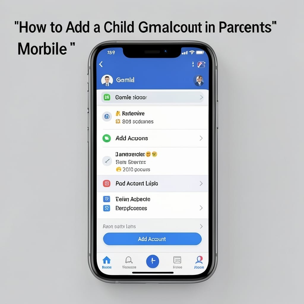 How to Add Child Gmail Account in Parents Mobile: Secure Family Access Setup
