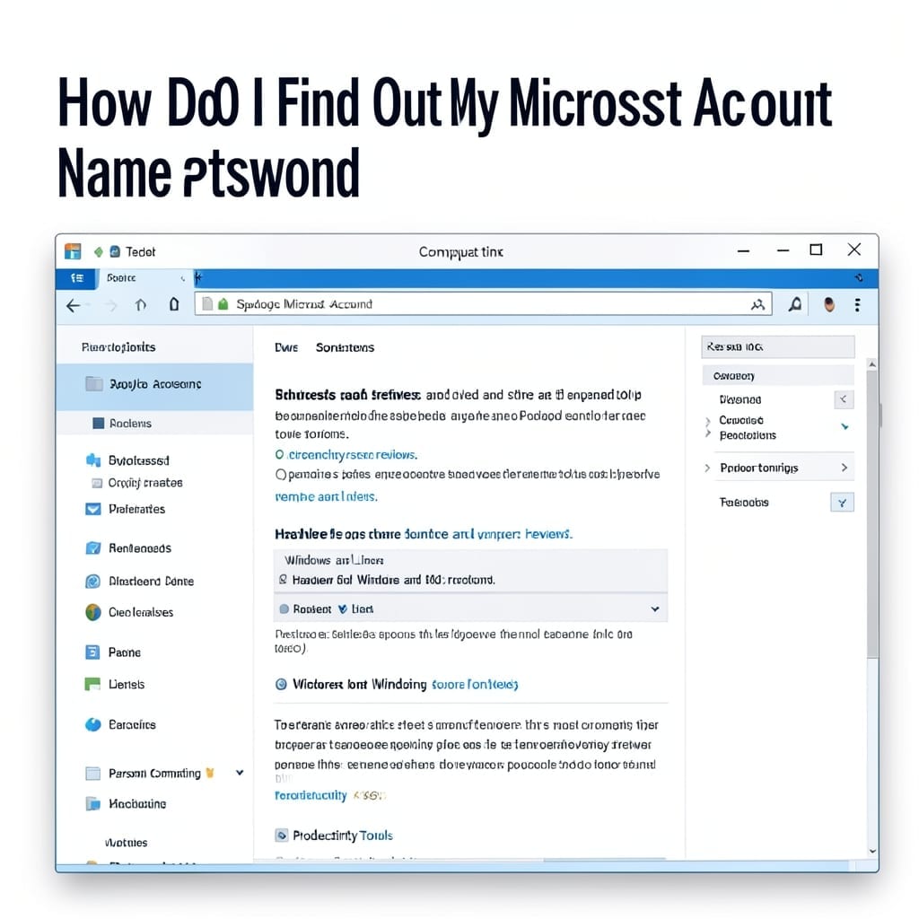 How Do I Find Out My Microsoft Account Name and Password: Simple Steps for Secure Access