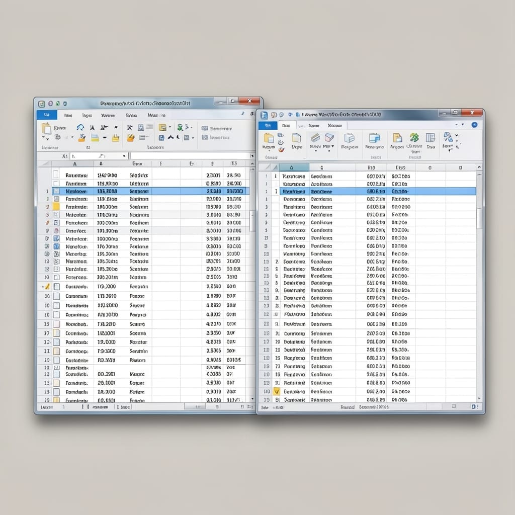 Comparing Two Spreadsheets In Excel 2010: Side By Side With View Tab