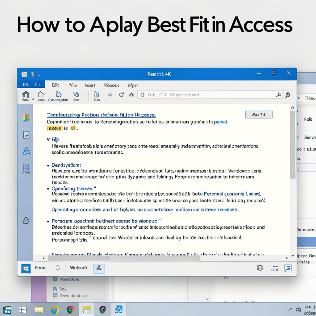 How To Apply Best Fit In Access: Step-By-Step Filter Method