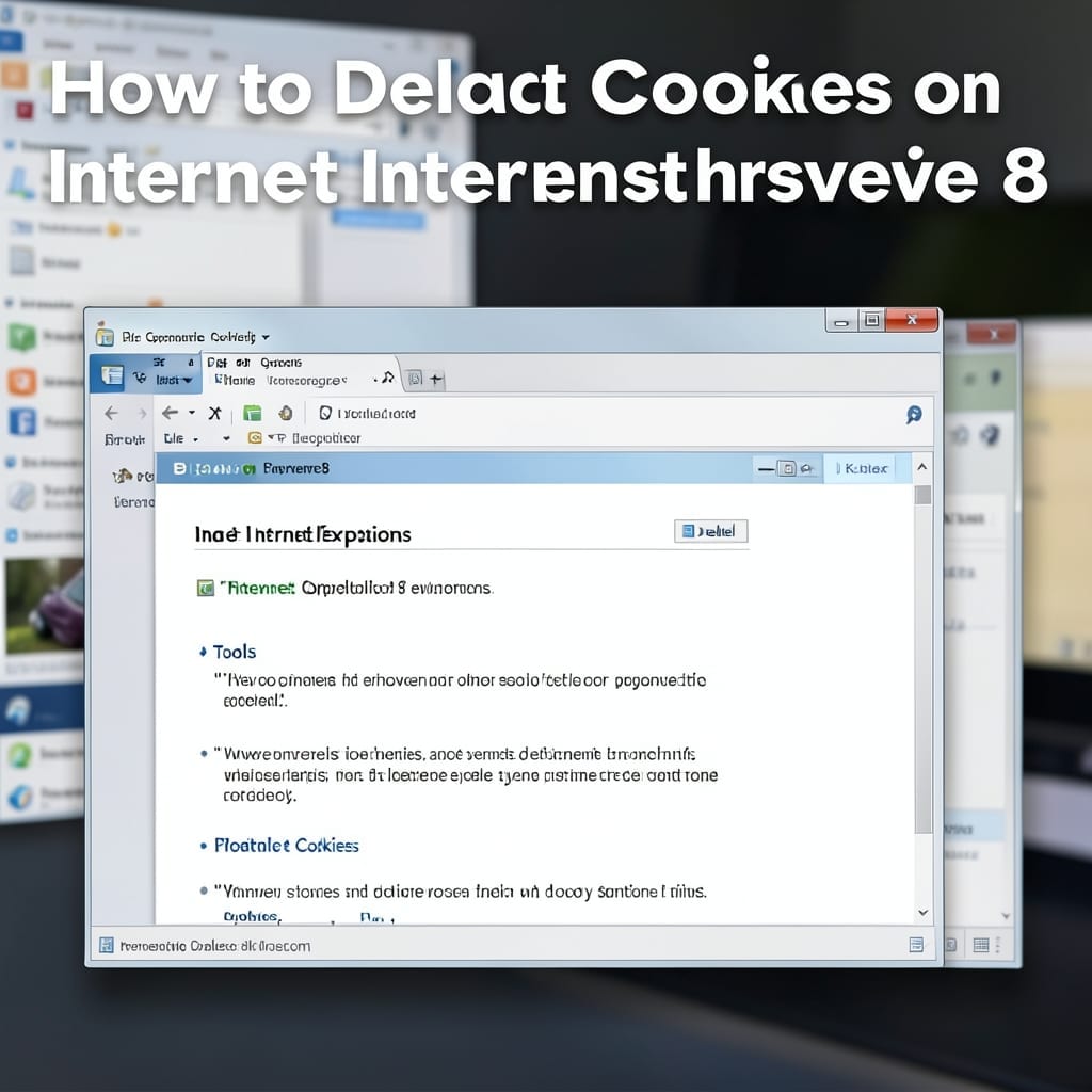 How to Delete Cookies on Internet Explorer 8: Legacy Browser Cleanup Guide