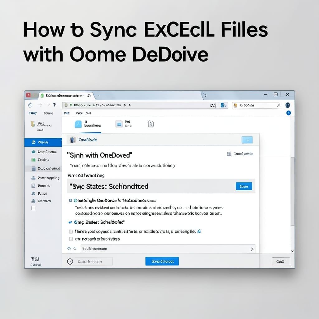 How To Sync Excel Files With OneDrive: Real-Time Collaboration Setup