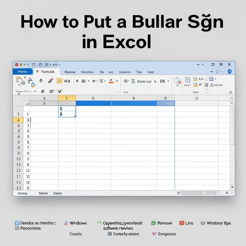 How to Put Dollar Sign in Excel: Currency Formatting Made Simple