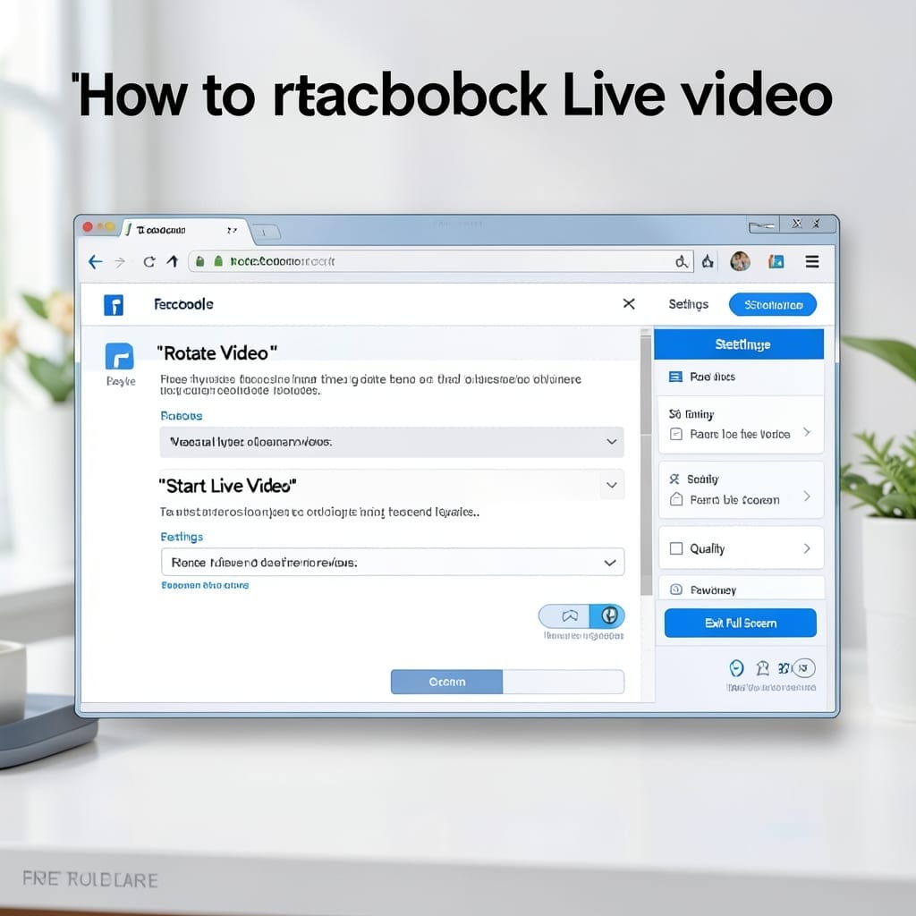 How To Rotate Facebook Live Video: Quick Fix for Proper Orientation