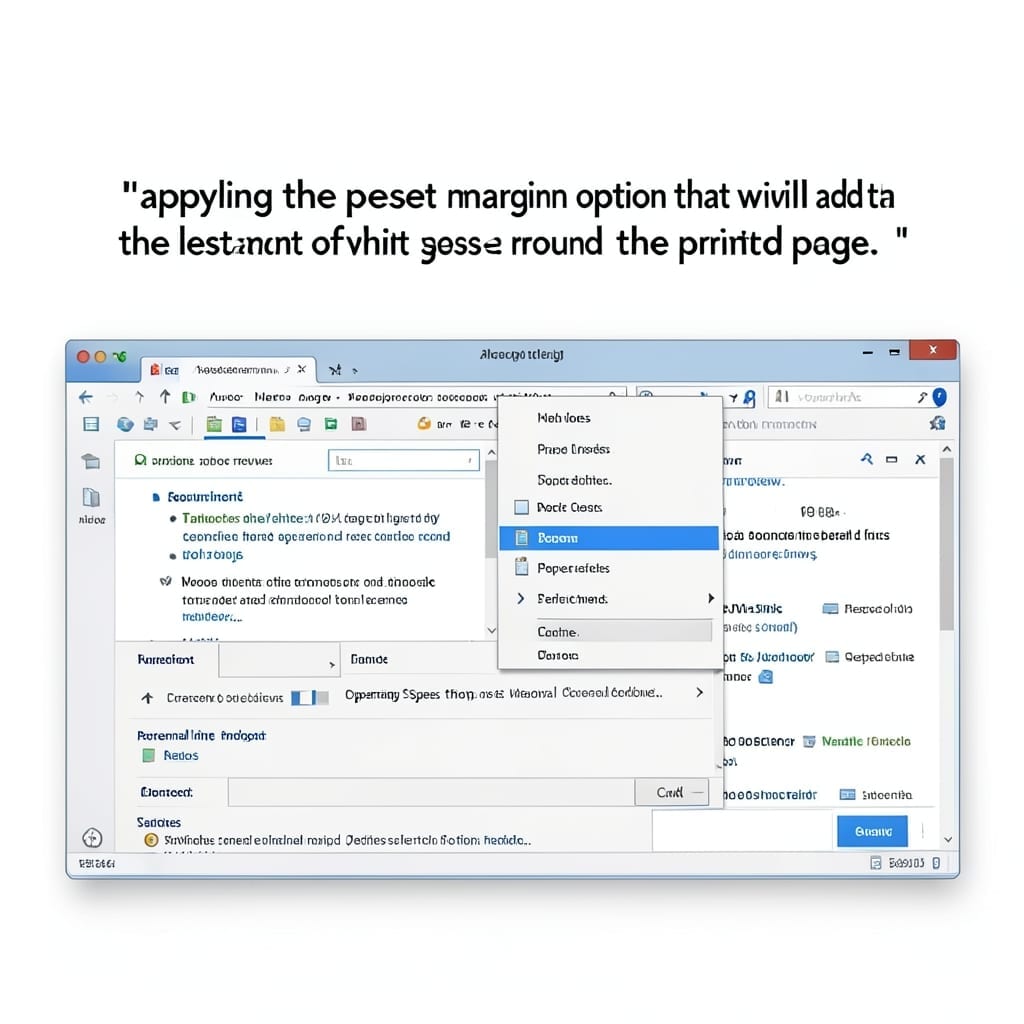 Apply the Preset Margin Option: Minimize White Space for Printing