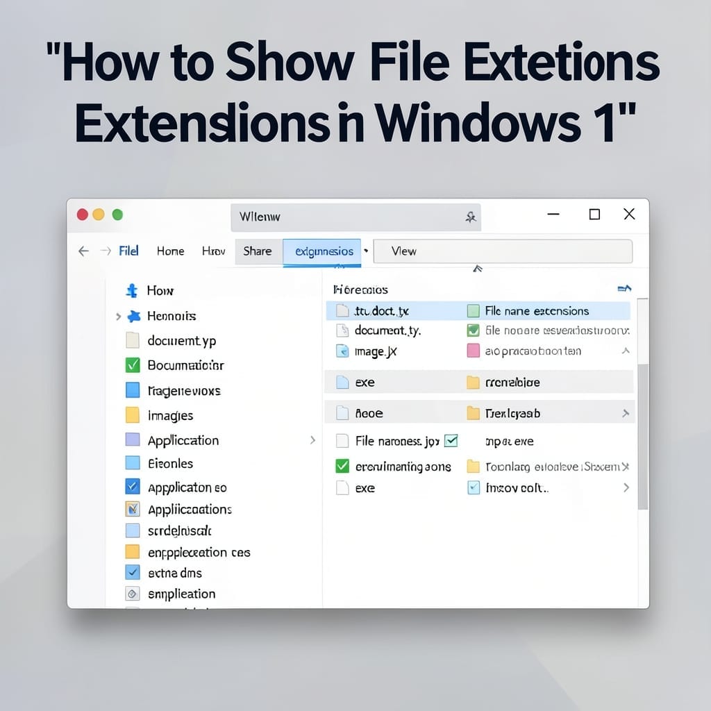 How to Show File Extensions in Windows 11: Quick Visibility Settings Guide