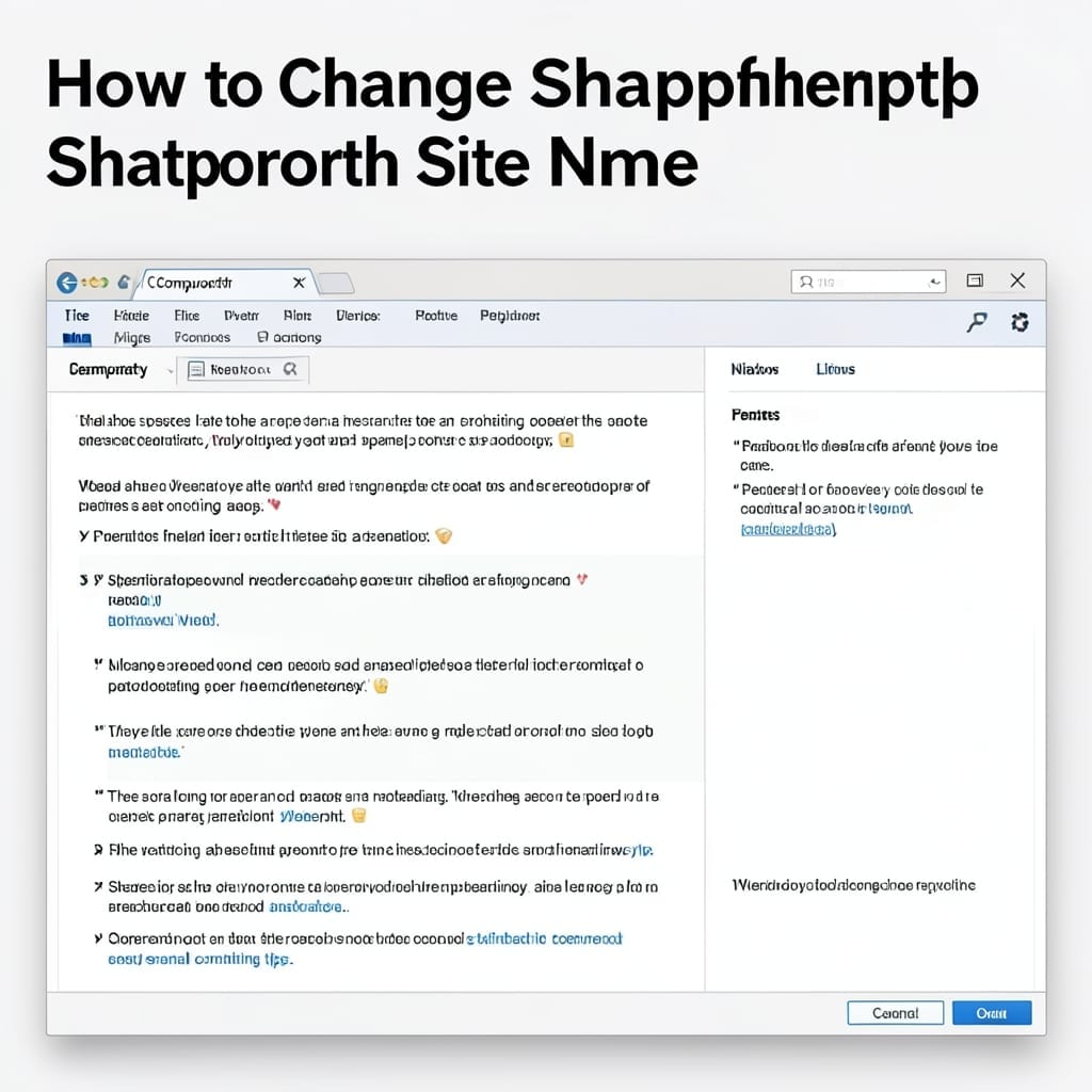 How to Change SharePoint Site Name: Step-by-Step Admin Guide