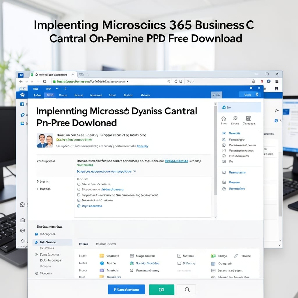 Implementing Microsoft Dynamics 365 Business Central On-Premise PDF: Free Download Guide