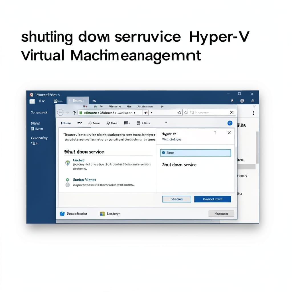 Shutting Down Service Hyper-V Virtual Machine Management: Safe and Effective Power-Off Method