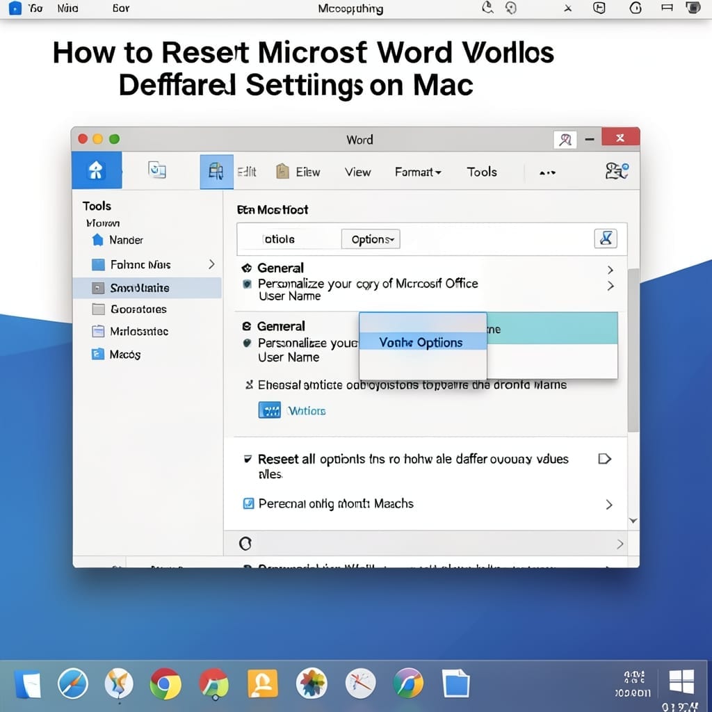 How to Reset Microsoft Word to Default Settings on Mac: Quick System Restore