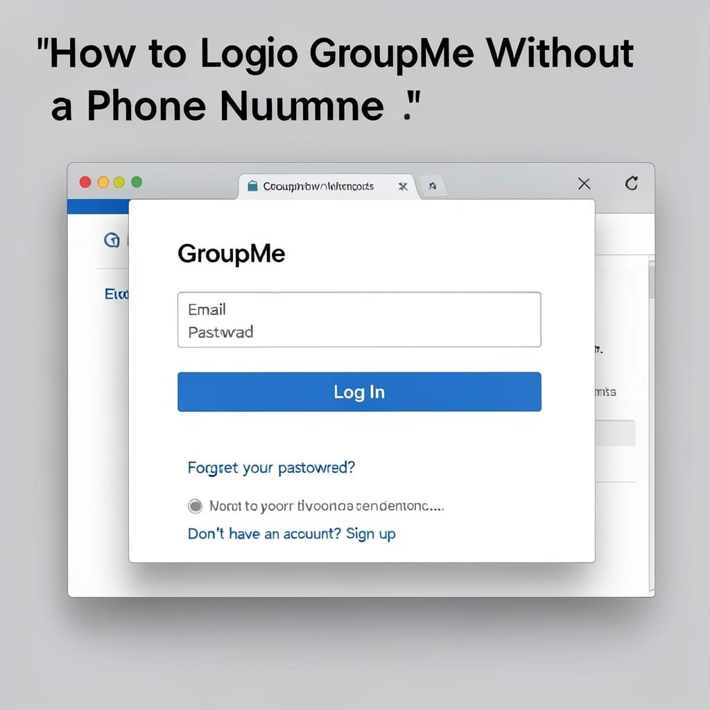 How to Log Into GroupMe Without Phone Number: Alternative Verification Methods