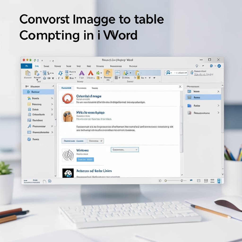 Convert Image to Table in Word: One-Click Formatting Precision