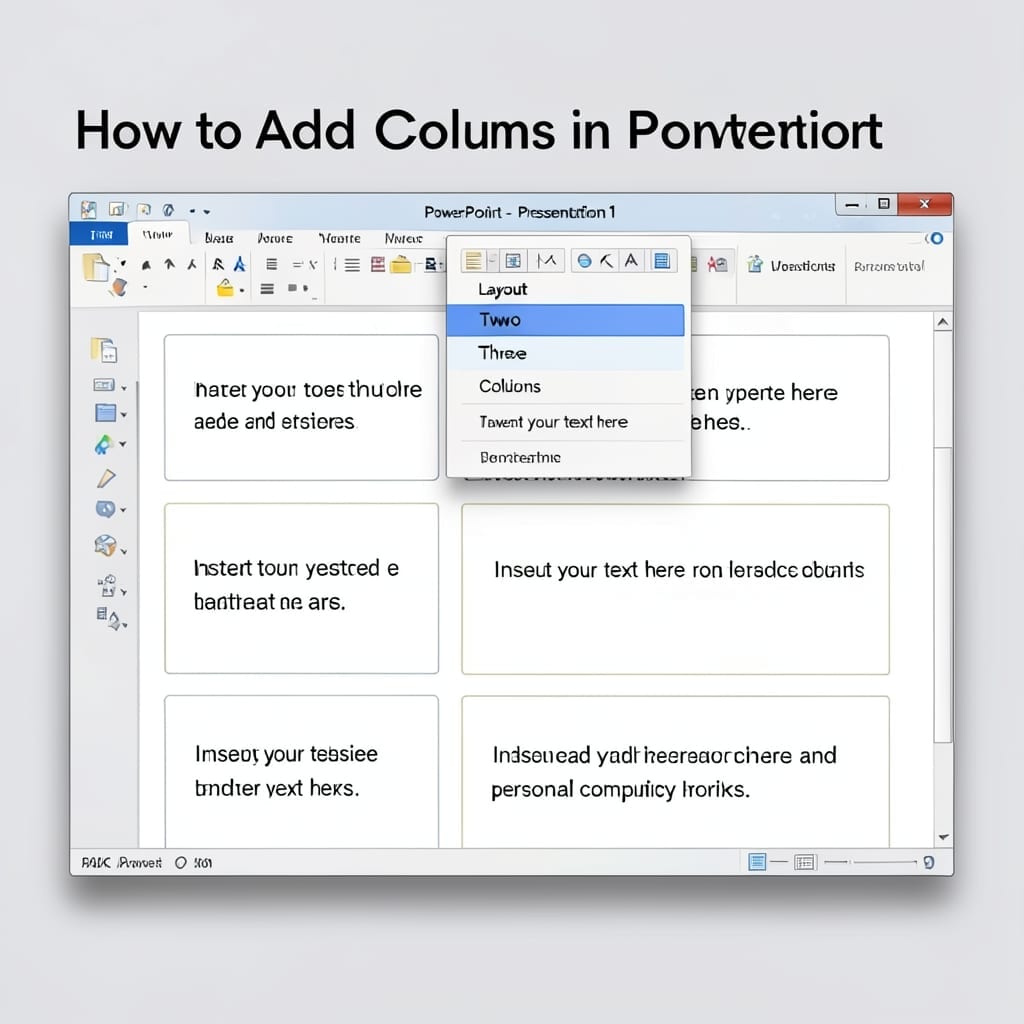 How To Add Columns In PowerPoint: Table Layouts Made Simple
