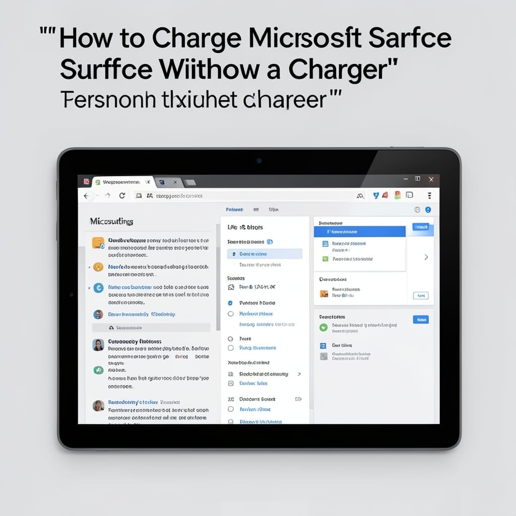 How to Charge Microsoft Surface Without Charger: USB-C Power Bank Alternative