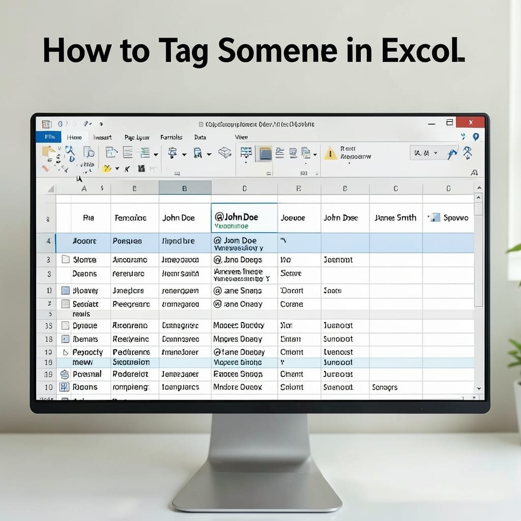 How To Tag Someone In Excel: @Mention Trick For Team Collaboration