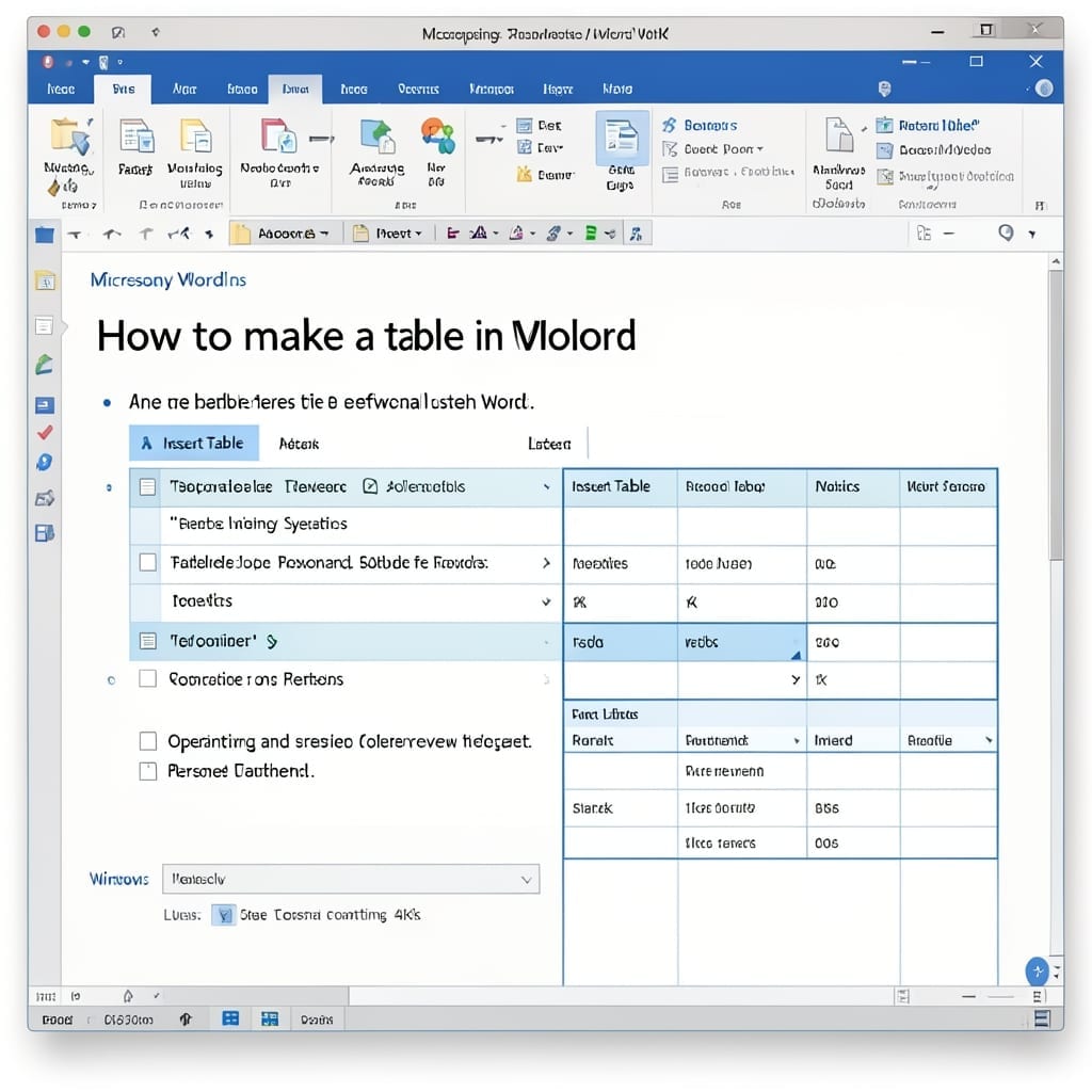 How to Make a Table in Word: Step-by-Step Formatting Guide