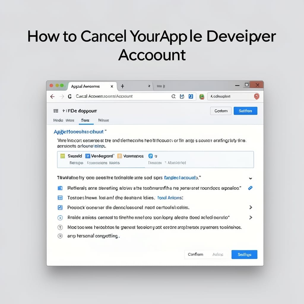 How To Cancel Apple Developer Account: Step-by-Step Deactivation Guide