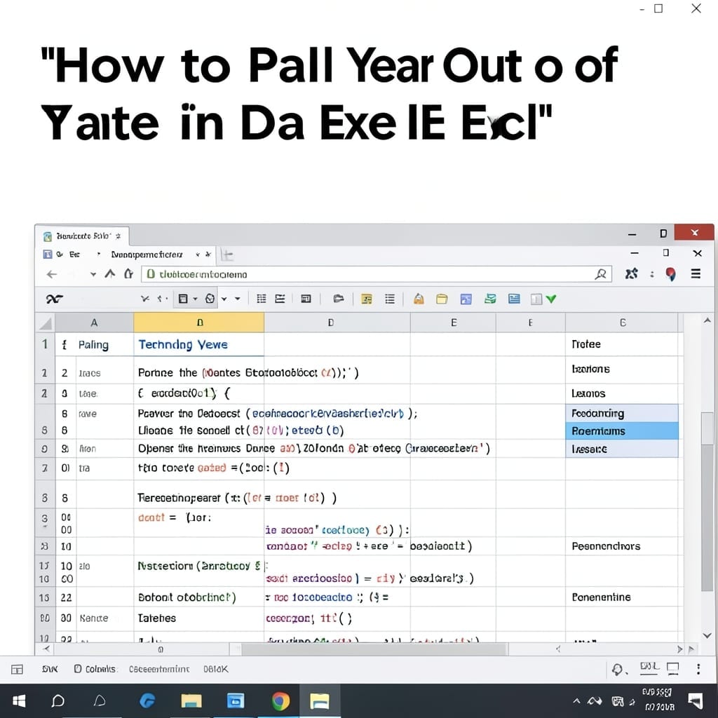 How to Pull Year Out of Date in Excel: Date Formula for Quick Extraction