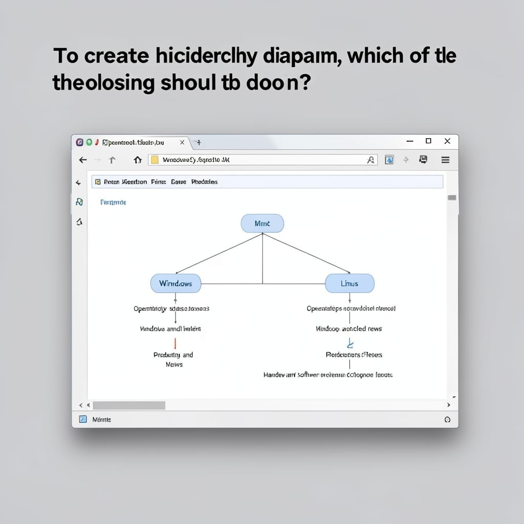 To Create a Hierarchy Diagram: Top-Down Structural Approach