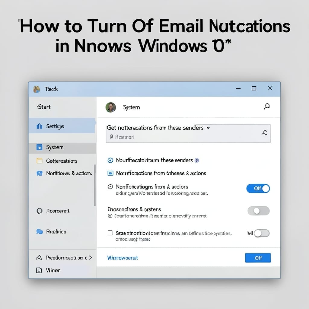 Turn Off Email Notifications Windows 10: Step-by-Step Silence Guide