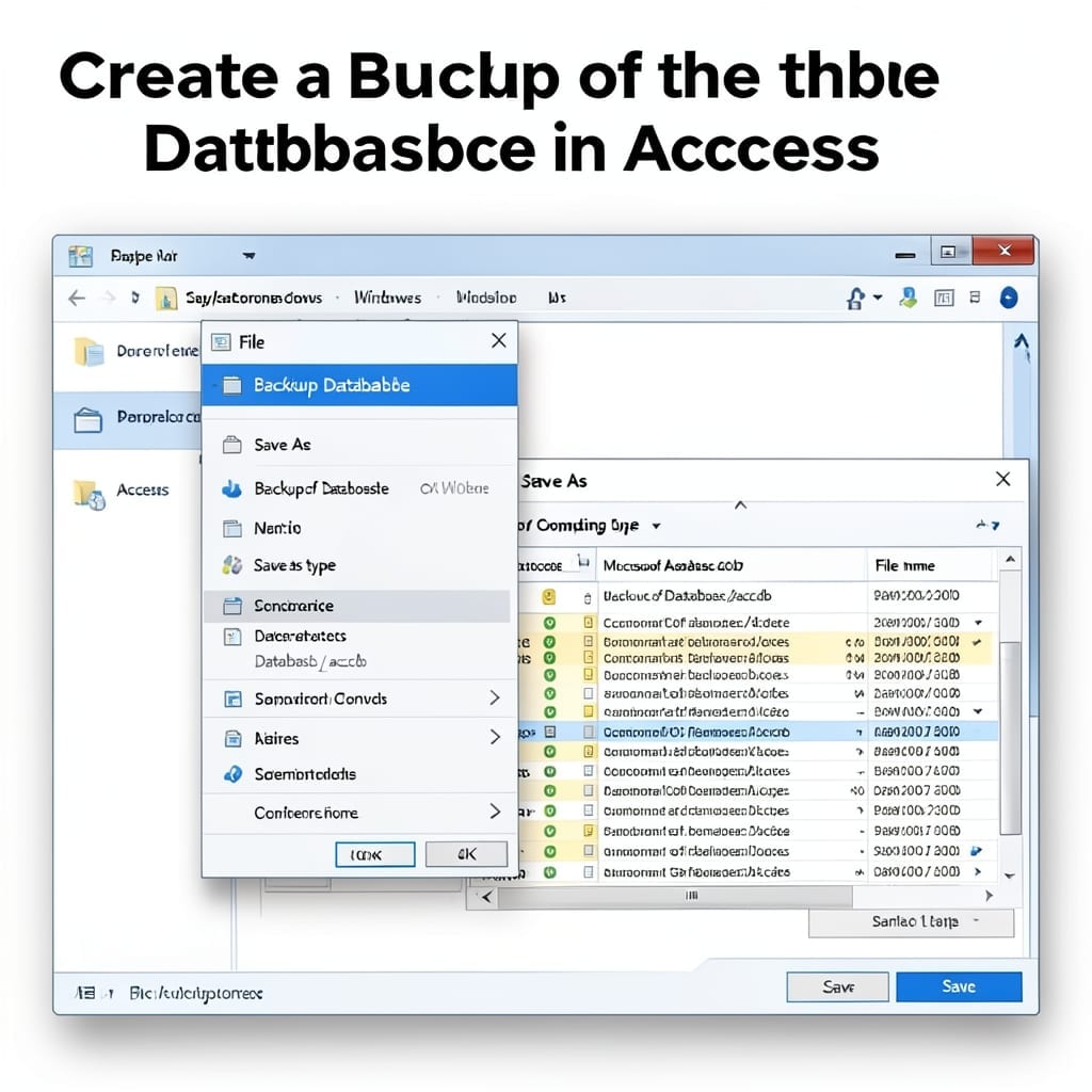Create a Backup of the Database in Access: Foolproof Data Protection Method