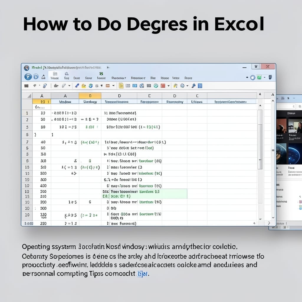 How To Do Degrees In Excel: Simple Formatting For Angle Data
