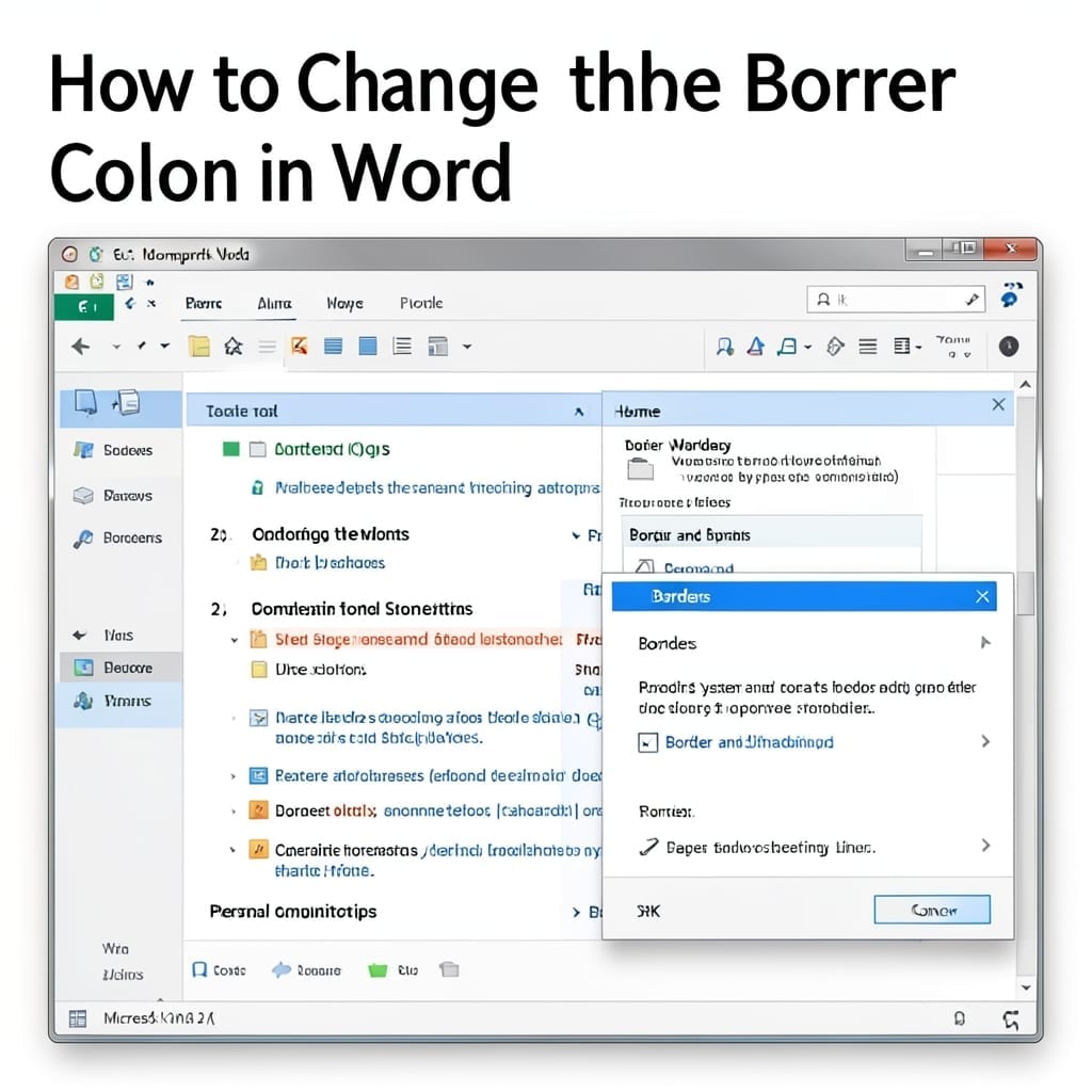 How to Change the Border Color in Word: Simple Formatting Fix