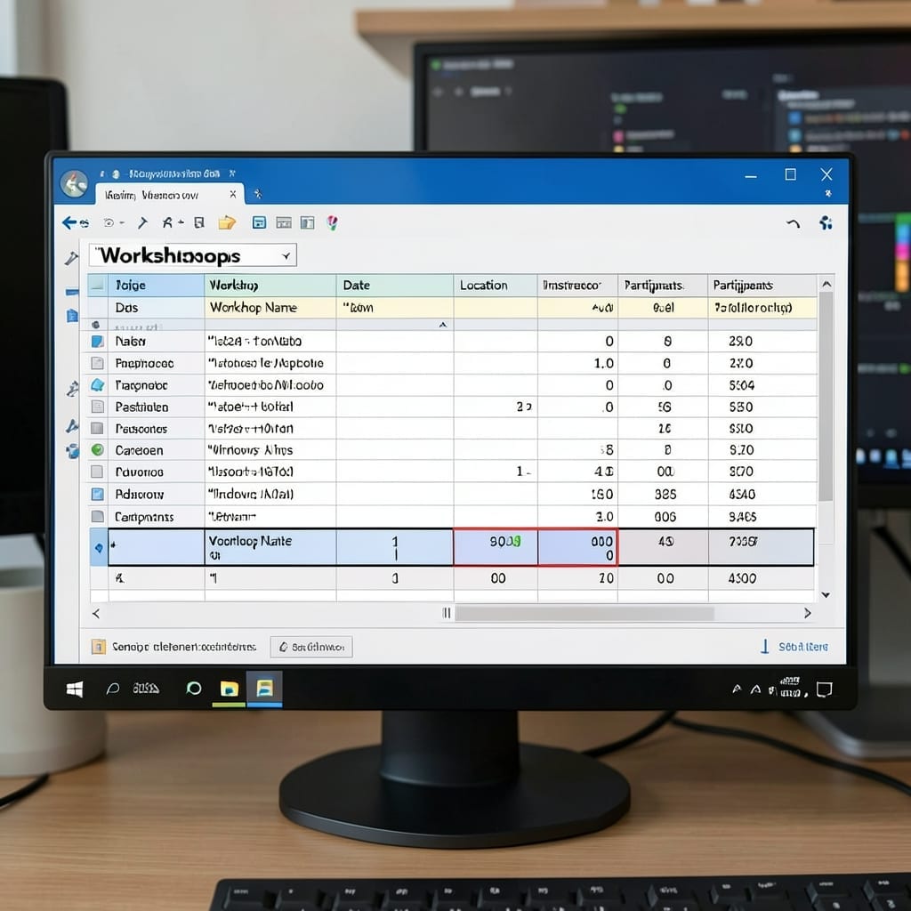 Add A Total Row To The Workshops Datasheet: Quick Summation Method