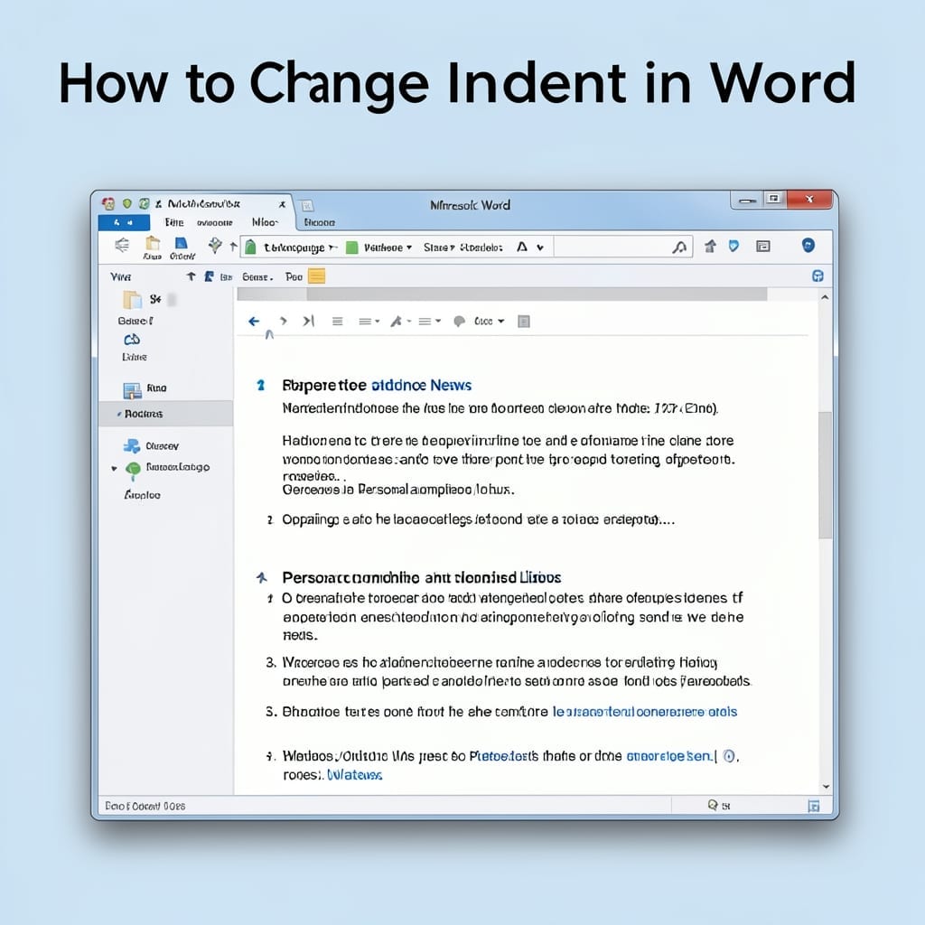 How to Change Indent in Word: Quick Formatting Fix for Documents