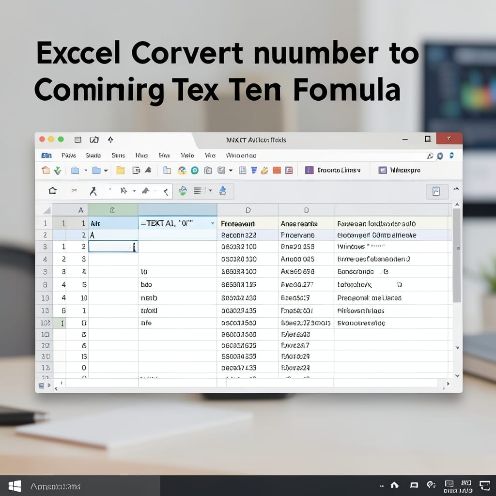 Excel Convert Number to Text Formula: Simple Text Function Trick