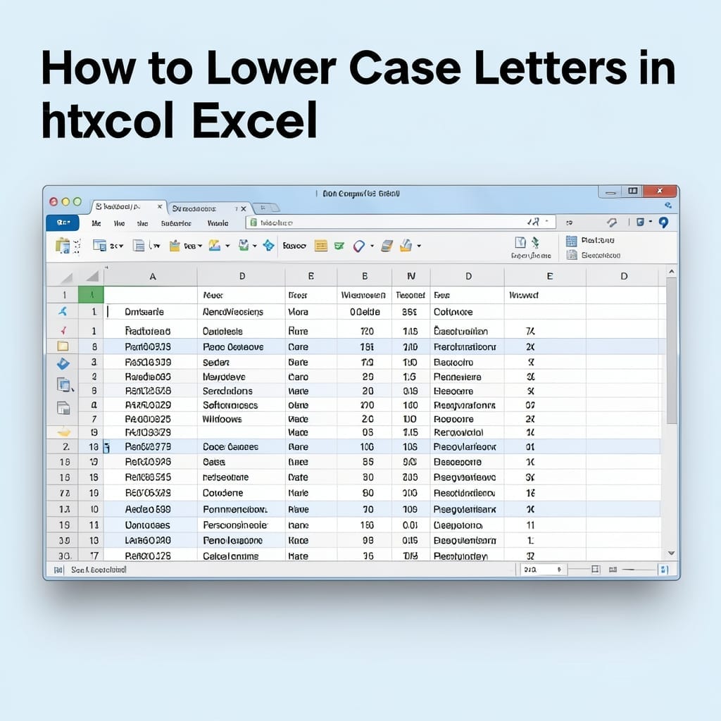 How to Lower Case Letters in Excel: Flash Fill for Instant Transformation