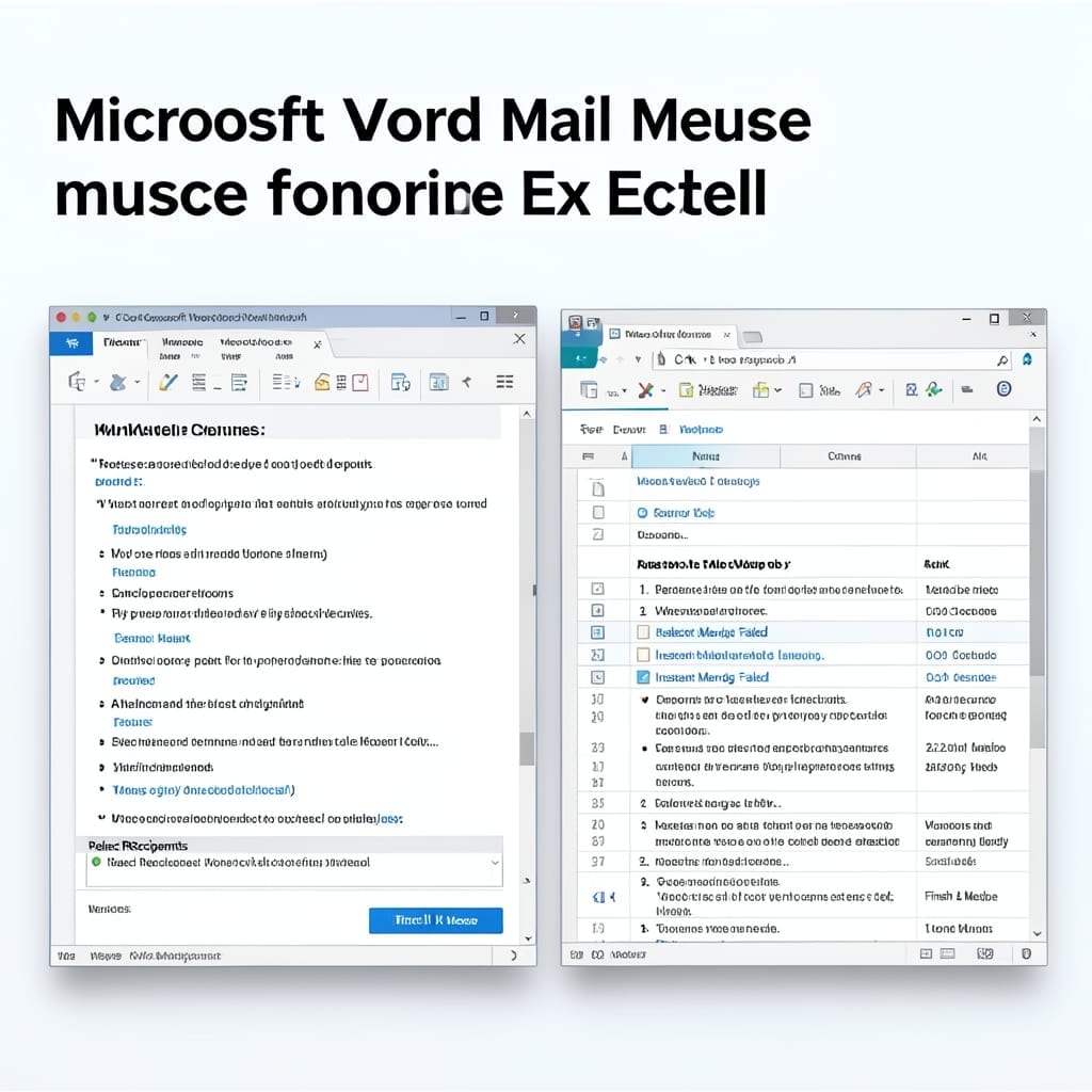 Microsoft Word Mail Merge From Excel: Automate Personalized Documents