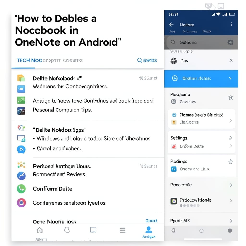 How to Delete Notebook in OneNote Android: Simple Tap-and-Hold Method