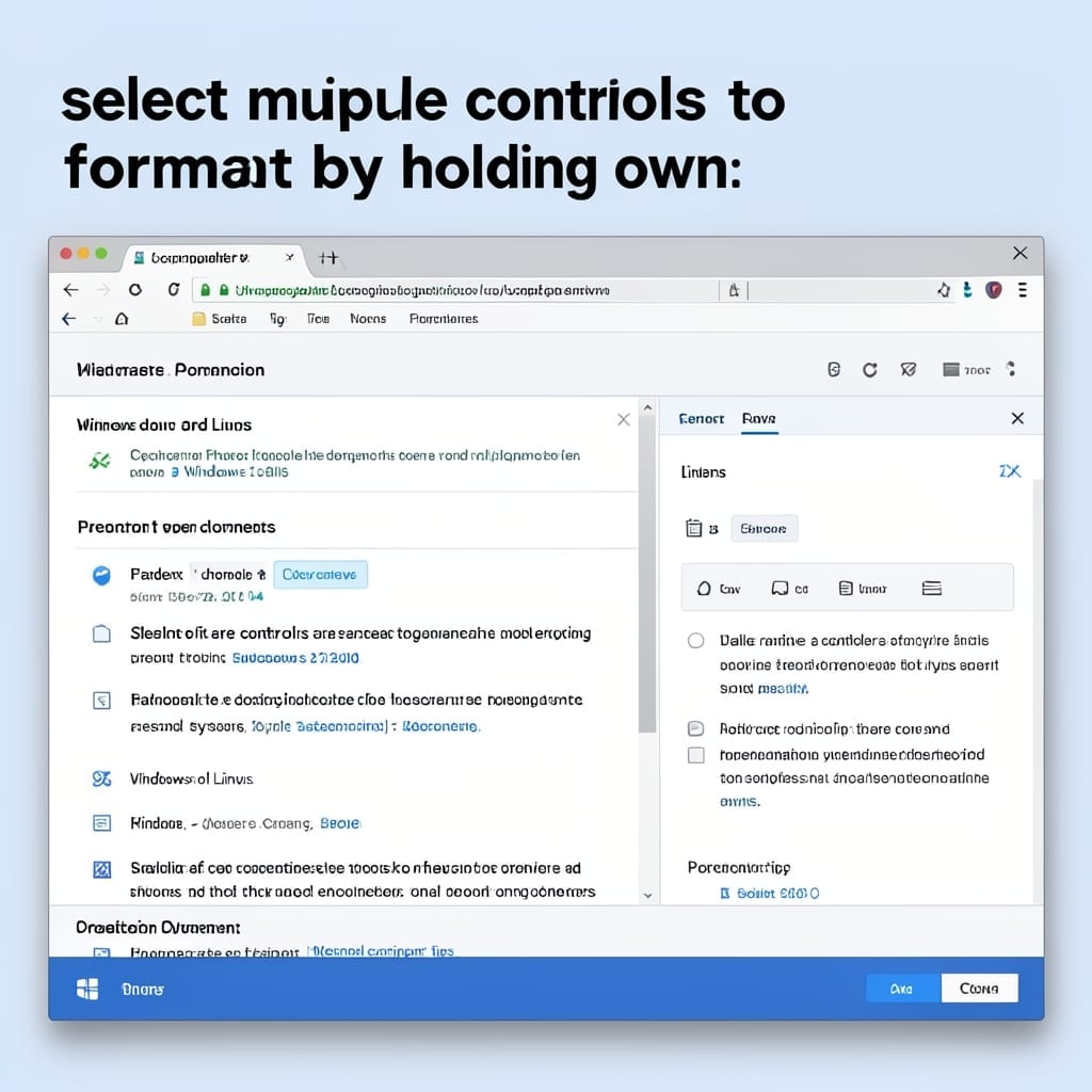 Select Multiple Controls to Format by Holding Down: Keyboard Shortcut Mastery
