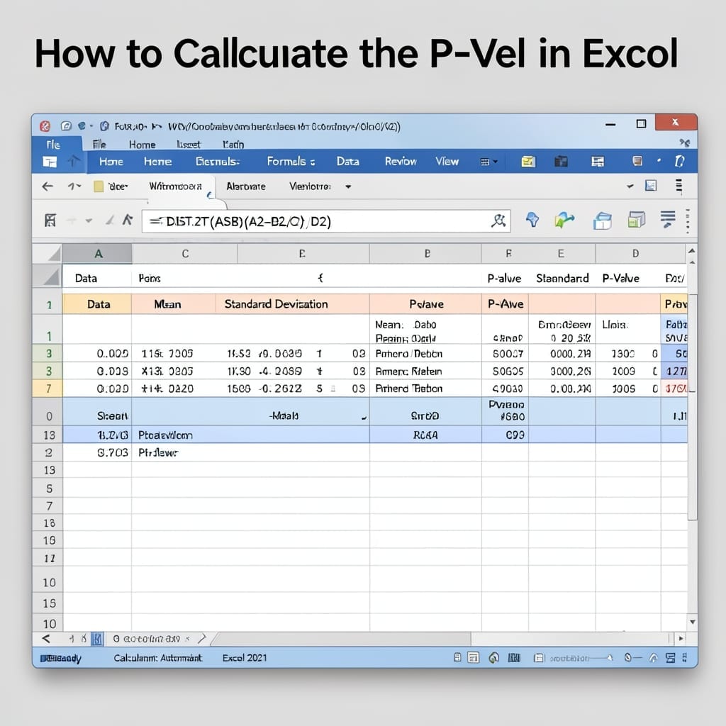 How To Calculate The P Value In Excel: Statistical Analysis Made Simple