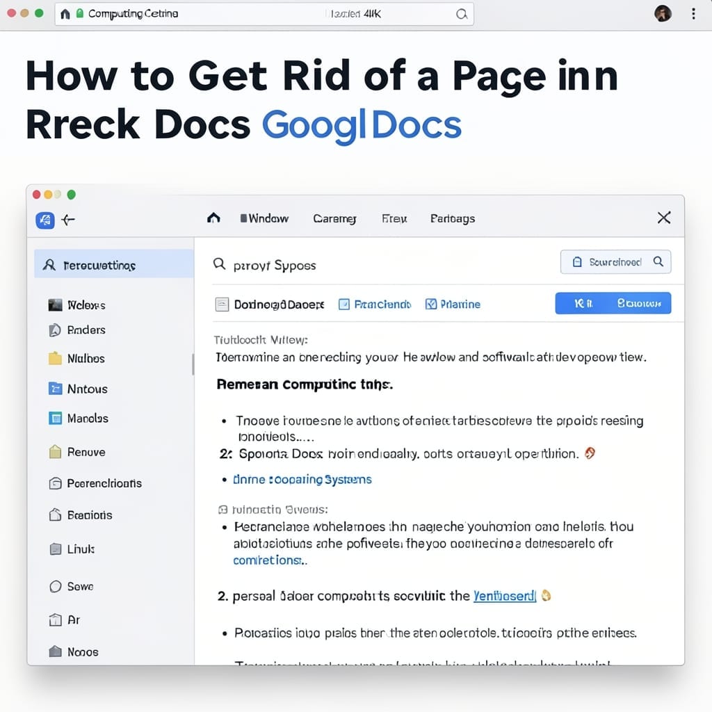 How to Get Rid of a Page Break in Google Docs: Quick Formatting Fix