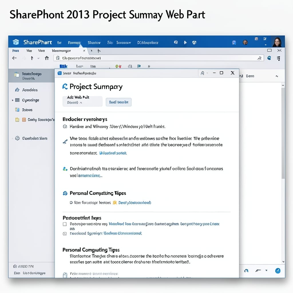 SharePoint 2013 Project Summary Web Part: Custom Data Display Solution