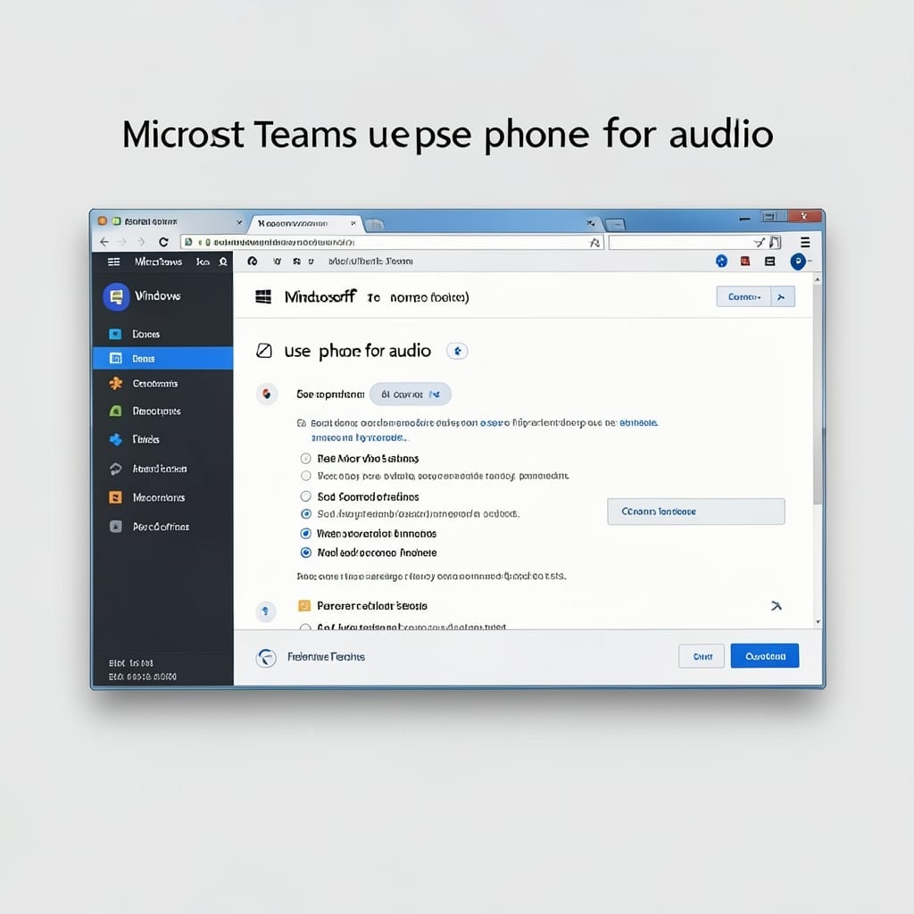 Microsoft Teams Use Phone for Audio: Clear Calls Without Computer