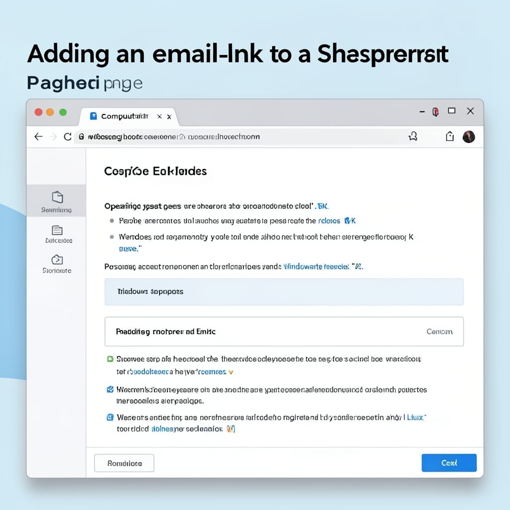 Add Email Link to SharePoint Page: Quick Collaboration Booster